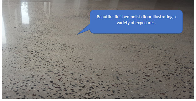 Concrete polished floor